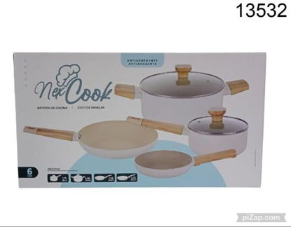 Imagen de SET DE COCINA X6 PIEZAS NEX COOK 3.26